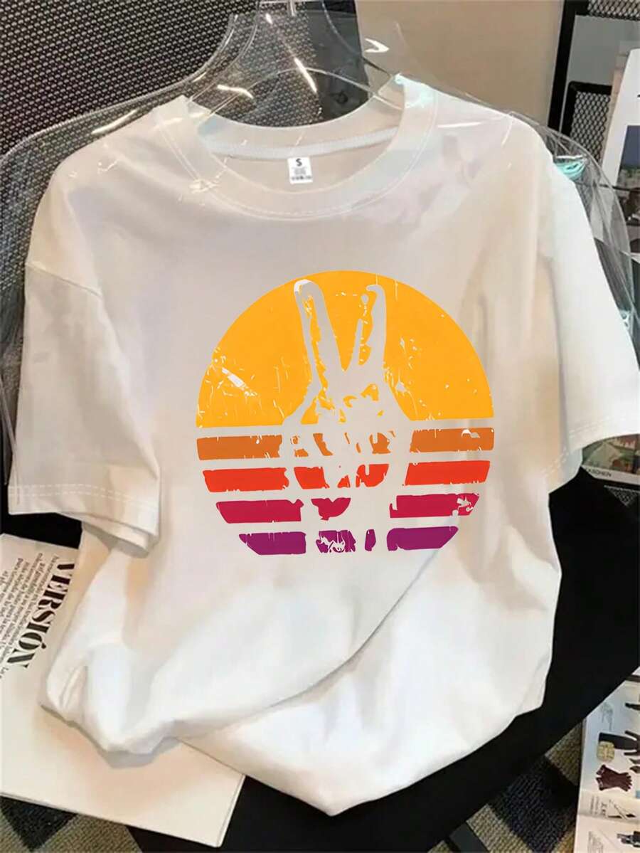 Halloween Graphic T-Shirt - White - View 1