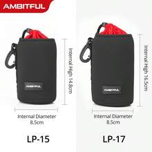 Ambitful Camera Lens Storage Bag, Soft Protective Lens Pouch With Zipper, Shock-Proof Lens Storage Cover, Suitable For DSLR Camera Lenses - View 15