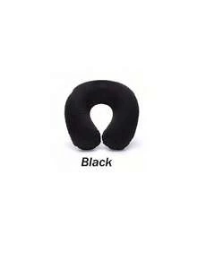1pc Inflatable Travel Neck Pillow, U-Shaped Airplane Pillow With Snap Soft Cover, Portable Neck Support Cushion For Students And Adults, Neck Support And Cervical Protection For Studying, Car, Office, Travel, And Commuting, Essential For Mail Carriers - Multicolor - View 13