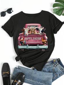 Women T-Shirts - Black - View 5