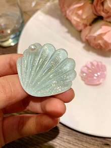 Mint Green Starfish Shell Hair Clip, Cute Versatile Summer Side Hair Barrette With Premium Texture - Multicolor - View 6