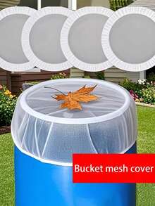 1pc Multifunctional Dust Cover, Universal Rain Barrel Cover, Mosquito And Leaf Protection Mesh - White, 55cm, 70cm, 90cm Four Sizes, Suitable For Standard Barrel Rainwater Collectors, Functional Design, Effective Coverage, Prevents Mosquitoes And Leaf Dust - Multiple Styles - View 9