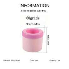 1pc Pink Silicone Portable Ice Mold, Cylindrical 3D Maker, Easy Release Silicone Ice Tray, Multi-Layer Design, Minimalist Bucket Shape With Lid, Reusable For Home, Bar, Club And Outdoor Use - Multicolor - View 16