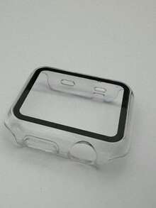 BEIMUSON 鋼化玻璃 + 保護殼，適用於 Watch 系列 38mm 40mm 41mm 42mm 44mm 45mm 46mm 49mm，PC 防撞螢幕保護貼，相容於 Series 11/10/9/8/7/6/5/4/3/2/1 Ultra SE - 無色 - 查看 13