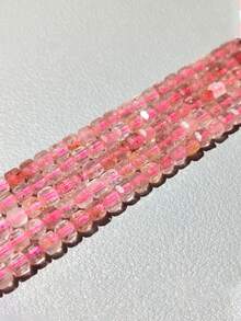 Natural Faceted Cube Garnet Quartz Amethyst Stone Square Spacer Beads For Jewelry Making Diy Bracelet 3x3mm - Multicolor - View 5