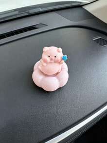1個可愛旋轉豬車飾，樹脂可轉動可愛減壓辦公桌裝飾，創意樹脂小豬雕像 - 旋轉豬豬 - 查看 18