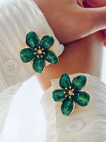 1pc/2pcs Shirt Floral Cufflinks Cover Vintage Cufflinks Buttons Decorative Buttons Clothing Accessories Gift And Party Decor - Gold - View 5