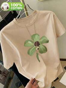 Women T-Shirts - Apricot - View 7