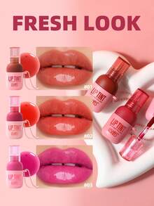 USHAS Long Lasting Lip Tint Liquid Stain, Pewarna Bibir Matte Tahan Air dan Tidak Lengket, Lip Gloss Tahan Air dengan Pigmen Tinggi dan Anti Transfer, Dilengkapi Rantai untuk Digantung di Tas dan Gantungan Kunci, Kosmetik Ringan untuk Bibir Wanita yang Tidak Membuat Bibir Kering - #02 Persik Karang - View 7