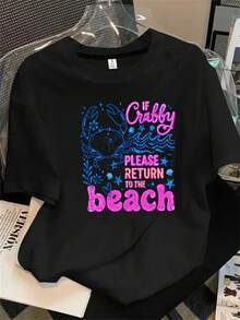 Halloween Graphic T-Shirt - Black - View 1