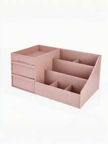 Cosmetics Storage Box, Drawer Style Cosmetics Storage Box, Dressing Table Cosmetics, Makeup Brush Storage Box, And Dressing Table Decoration, Suitable For Back To School Season, Dormitory Bathroom Decoration, Apartment Dressing Table Organization - Multicolor - View 9