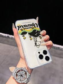 Miniso Funda de teléfono transparente de cobertura completa oficial de Snoopy compatible con iPhone 17 Pro Max, 17, 16 Pro Max, 15 Pro Max, 16 Pro Max, 14, 13, 12, 11, 14 Pro, 15 Plus, 12 Pro, 16 Plus, XS, 14 Pro Max, 13 Pro y otros modelos, con estampado de dibujos animados lindos - transparente - Ver 3