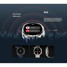 K-TOUCH HD8 Ultra Smart Watch, Bluetooth Calling, IP68 Waterproof Sports Smartwatch, Step Counter, Multi-Sport Modes For Daily  Management,7-Day Battery Life,Bluetooth Calling,Smart Reminders,Heart Rate Monitor, Blood Pressure Measurement, - HD8 Ultra - Black - View 3