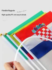 Multi-Country World Hand-Held Mini Flag Pole Flags Suitable For International Events, Sports Competitions, Carnivals, Festivals, Bars, Home Party Decorations, Cheering Props - Hand-held Flag - View 3