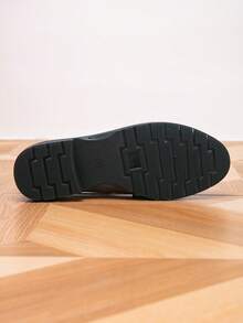 Giày Loafers đế cao cổ điển màu nâu nữ, phong cách Preppy học đường, giày xỏ casual - màu nâu - Xem 8