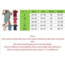 Summer Women's V-Neck Waffle Knit Dress Loose Short Sleeve Mini Dress With Pockets Casual Beach Cover-Up Dress Casual Split  Beach  Vacation - 青碧色 - 查看 6