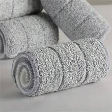 6 pièces, Tampon de rechange pour balai Joybos en superfibre, Chiffon de balai plat, Chiffon de balai de rechange durable, Décontamination puissante, Haute absorption d'eau, Utilisation à sec et humide, Facile à nettoyer, Fournitures de nettoyage - Version épaissie - Voir 7