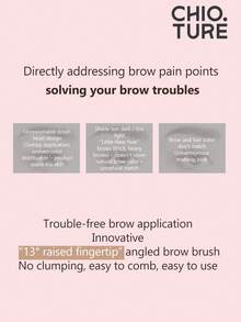 CHIOTURE Waterproof, Sweat-Resistant, Long-Lasting, Soft Matte Eyebrow Tint, Suitable For Light Eyebrows, Provides Natural Fluffy Brow Shape, Ideal For Makeup Beginners, Available In Golden Brown And Pink Brown - 01 Natural Brown - View 3