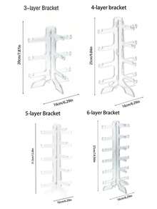 1pc Fashion Eyewear Storage Display Rack, Eyewear Organizer Display Rack Can Hold 5 Pairs Of Glasses - Clear - View 11