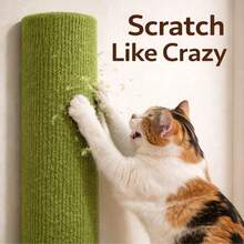 Self-Adhesive Cat Scratch Board Cat Scratching Post Cat Climbing Frame Cat Scratch Pillar Cat Gift For Living Room Bedroom Sofa Wall Cat Owner Cat Exercise And Rest Promote Scratching Habits Valentine's Day Thanksgiving Party Birthday Gifts - Multicolor - View 2