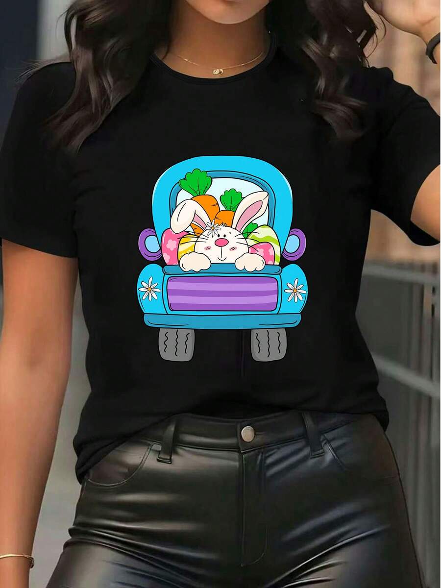 Women T-Shirts - Black - View 1