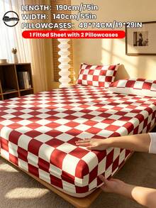 2/3pcs Fitted Sheet Set, Bedding, Mattress Protector Set, Comfortable Home Textiles, Breathable Anti-Pilling Mattress Cover, Home Decor, Suitable For All Seasons, Machine Washable - Multicolor - View 29