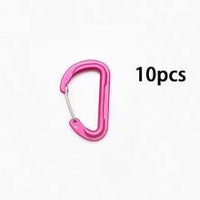 5pcs/10pcs Carabiner Paduan Aluminium Berkualitas Tinggi Baru, Klip Pegas Cor 6D, Klip Ransel, Klip Botol Air, Klip Gantungan Kunci, Cincin D Lepas Cepat 3D - MultiWarna - View 15