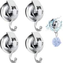 4 ganchos adhesivos, ganchos de pared, ganchos adhesivos, para baño, caravana, oficina y dormitorio, etc. - Ver 9