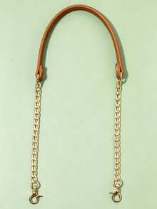 Gold Metal Chain With Black Shoulder Strap, Fashionable And Versatile, Suitable For DIY Handbag And Shoulder Bag Accessories - Multicolor - View 7