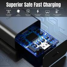 Bộ sạc siêu nhanh 25W, Bộ sạc tường USB-C tương thích với Samsung Galaxy S23 Plus S24 S22 Ultra/S22+/S25, Note 10+/Note 20/S20/S21, Z Fold 4/Z Flip 4, Galaxy Tab S7/S7+/S8/S8+/S8 Ultra, Bộ sạc USB C kèm cáp sạc nhanh 3.3/6.6ft, Tương thích với Oppo và các điện thoại di động khác, Bộ sạc tiêu chuẩn Mỹ 25W, Bộ sạc siêu nhanh - Xem 7