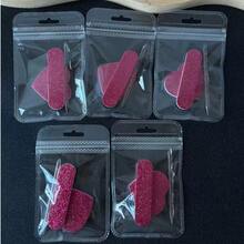 3 Stück/Set rote/rosa Feiertags-Nagelfeilen, Nagelhautschiebers, Schwamm-Nagelpflegeset, Valentinstag Neujahr herzförmiges Maniküre-Werkzeugset - Verschiedenfarbig - Übersicht 12
