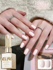 XEIJAYI Eis-transparenter Nude Nagellack Gel 2025 neu beliebt Eis-Haut Nude aufhellend Nagelsalon professionelles Gel - Pink - Übersicht 3