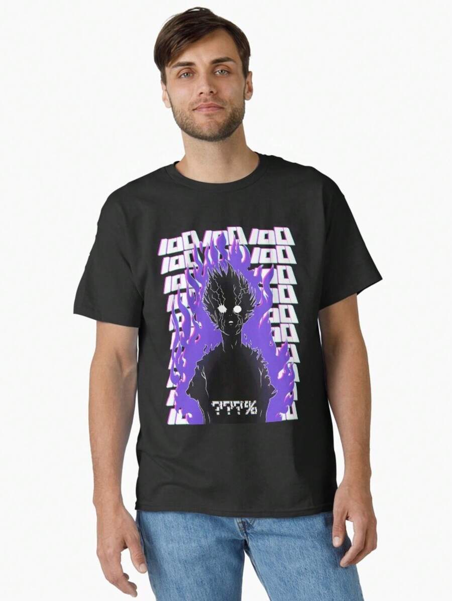 Maglietta classica 100% unisex con disegno a scarabocchio - nero - Visualizzare 1