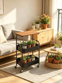 1 Bàn lưu trữ di động, Xe đẩy lưu trữ Đen/Trắng, Bàn lưu trữ di động được làm dày và mở rộng, Lưu trữ di động cho vườn, Lưu trữ đồ ăn nhẹ, Lưu trữ đồ trang trí phòng, Kệ lưu trữ nhà bếp, Kệ lưu trữ di động cho tiệc nướng, Đồ dùng thiết yếu nhà bếp, Trang trí phòng - Xem 11