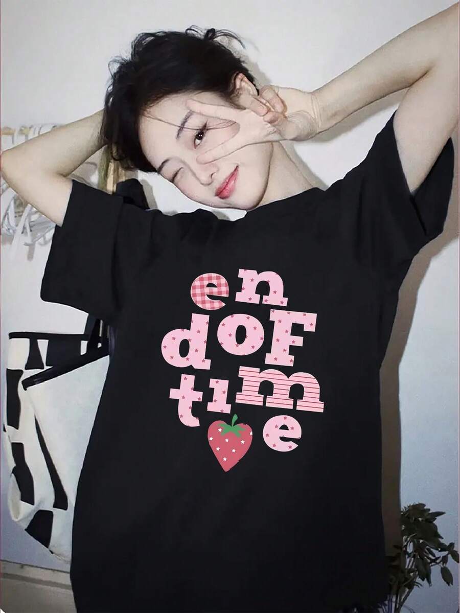 Women T-Shirts - Black - View 1