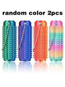 Adult Stress Relief Hand Massage Toys, Help Relax Muscles And Relieve Stress, Portable 3D Printed Breathable Keychain Pendant Tactile Tool With Textured Bumps And Ventilation Holes, Suitable For Office, Travel, Outdoor, Back To School - A - View 8