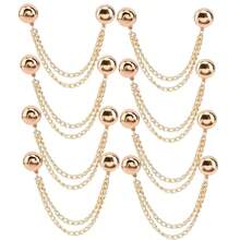 2~16Pcs Multi-Function Magnetic Clothing Clip With Chain Metal Buttons Clip Clothes Scarf Trouser Legs Cuff Fixing Magnet Pin - Multicolor - View 17