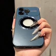 Phone Case - Luxury Glassy Lens Protection Electroplated Magnetic Phone Case Compatible With Iphone 17 Pro Max 17 Pro 17 16 Pro Max 16 Pro 16 15 14 13 Cases Wireless Charging Shockproof Hard Back Cover - 銀色 - 查看 8
