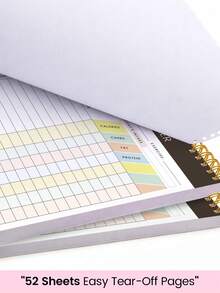1pc Meal Planner Pad For Fridge, 5.6x8.5 Inch 90 Pages Weekly Meal Planner Notepad With Magnet For Organized Weekly & Daily Planning,School Home Office Supplies Room Decor Mothers Day Gift School Supplies - Brown - View 6