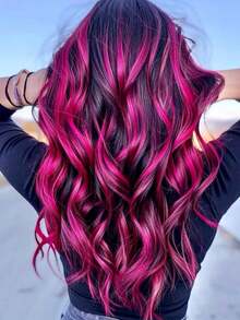COSMI MILANO Made In Spain 125ml Spray, Temporary Hair Dye 125ml, 5 Vibrant Colors, Easy To Apply And Remove With Shampoo, Light, Long-Lasting And Gentle On Hair Formula, Create Your Exclusive Look For Summer, Beach, Parties And Holidays, Creative Festivals And Special Evenings, Unique And Personal Style. - 紫紅色 205 - 查看 3