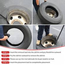 2 PCS Tire Mount And Demount Iron,38 In X 4/5 In Tire Changing Removal Tool For Tubeless Tires,Tire Bar For Auto Or Truck Maintenance - 2 Pcs - View 2