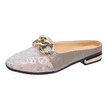 Women Slides - Silver - View 7
