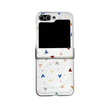 1個彩色小愛心折疊手機殼，適用於三星 Galaxy Z Flip7/ZFlip6/ZFlip5/ZFlip4/ZFlip3/Z FE 磁吸保護套 - 彩色 - 查看 6