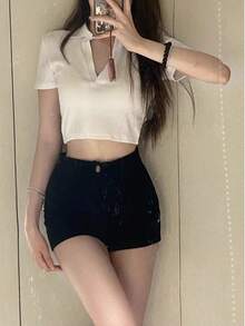 Women Skorts - Black - View 1
