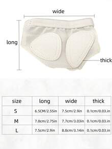 1Pair Portable Lightweight Forefoot Half Socks, Breathable Cushioned Toe Pads For Ballet Shoes Sneakers Dance Wear - Multicolor - View 2