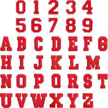 1/26pcs Chenille 2.8 Inch Letter Iron-On Patches, Suitable For Repairing Jeans, T-Shirts And Other Clothing, Letter Patch Badges - Multicolor - View 39