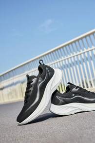 XTEP Cloud Wing ET | Tênis Oficiais Genuínos de Cano Baixo XTEP para Mulheres, Tênis Esportivos Confortáveis, Tênis Casuais, Tênis para Corrida com Amortecimento, Preto - Preto - Visão 6