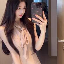 Women Long Dresses - Sleeveless Long Dress - View 3