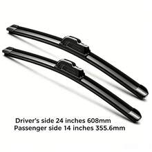 24"+14"Windshield Wiper Blades Replacement For U/J-Hook Type Wiper Arms(Set Of 2) - U/J-hOOK - View 7