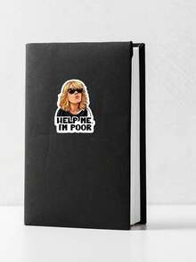 1/4 Sheet "Help Me, I'm Poor" Funny Sticker - Bridesmaids Movie Quote Sticker, Sarcastic Aesthetic Sticker, Suitable For Laptop And Kindle, Relatable Humor Gift - Multicolor - View 5